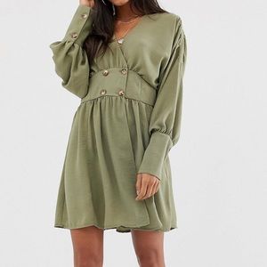 Khaki ASOS dress